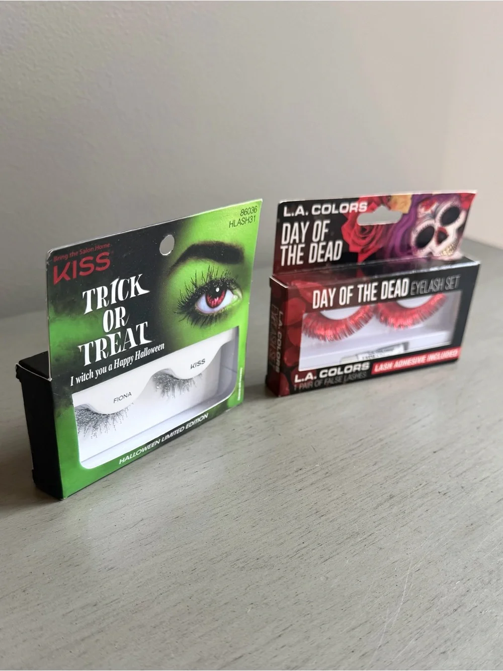 Halloween Festival Party Fun Make-up Red & Silver False Eyelashes - Vamp, Fairy